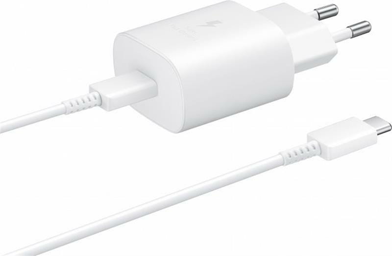 Мережевий зарядний пристрій Samsung (1USBx3A) White (EP-TA800XWEGRU) + кабель Type-C
