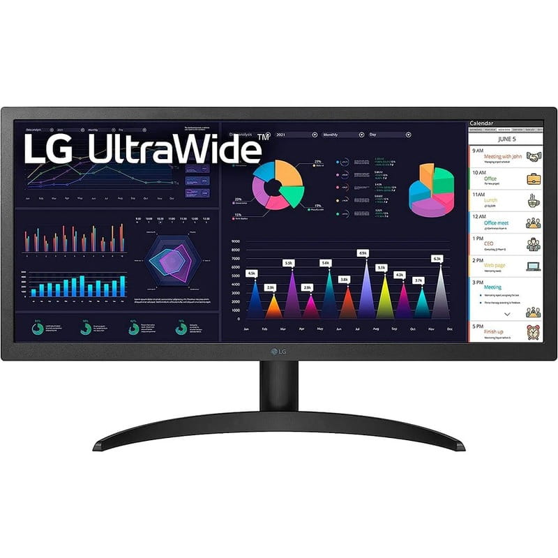 Монiтор LG 25.7" UltraWide 26WQ500-B IPS Black