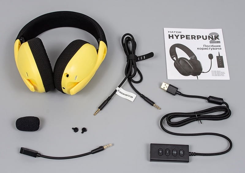 Гарнитура Hator Hyperpunk 2 Black/Yellow (HTA-847)