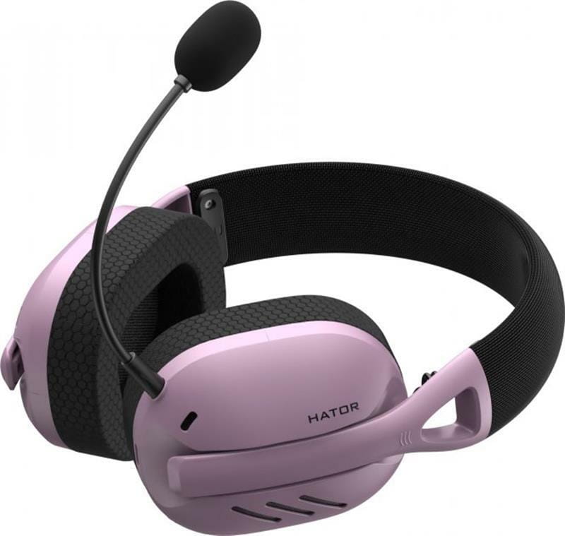 Bluetooth-гарнитура Hator Hyperpunk 2 Wireless Tri-mode Black/Lilac (HTA-859)