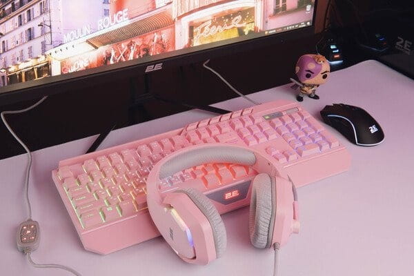 Гарнитура 2E Gaming HG315 RGB USB 7.1 Pink (2E-HG315PK-7.1)