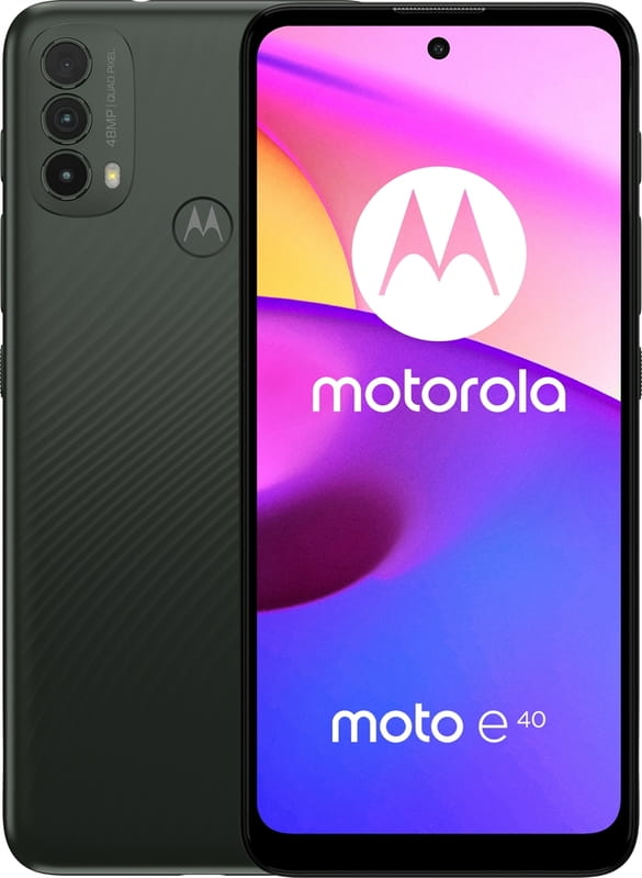 Смартфон Motorola Moto E40 4/64GB Dual Sim Carbon Gray (PAVK0001RO)