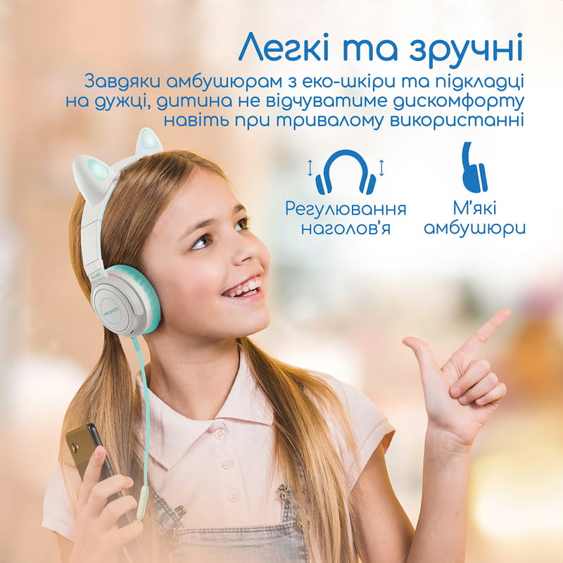 Bluetooth-гарнитура Promate Panda Aqua