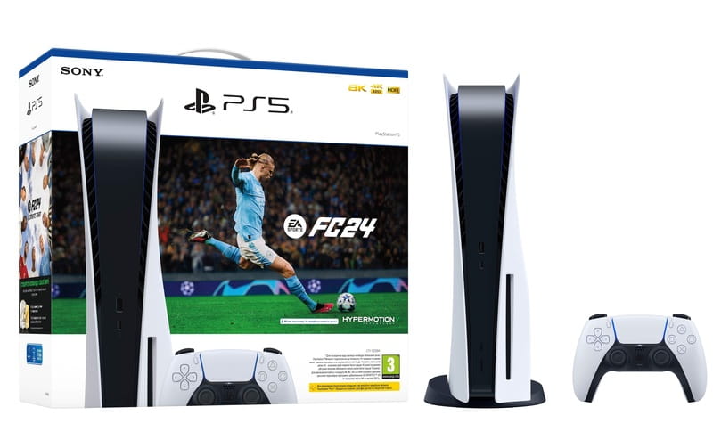 Ігрова приставка Sony PlayStation 5 Ultra HD Blu-Ray + гра EA Sports FC 24