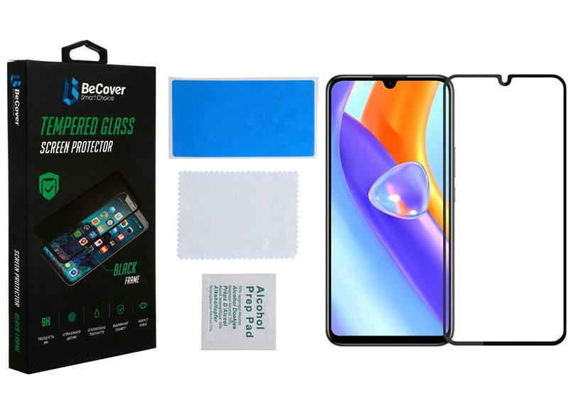 Защитное стекло BeCover для ZTE Blade A72/A72s/V40 Vita Black (708391)