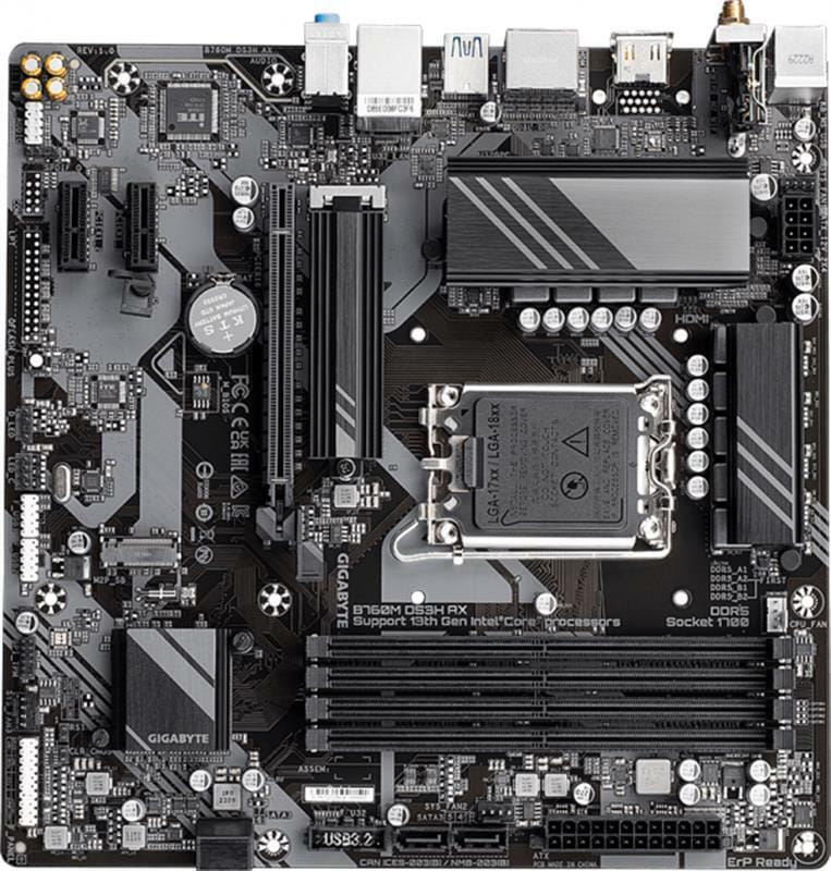 Материнская плата Gigabyte B760M DS3H AX  Socket 1700