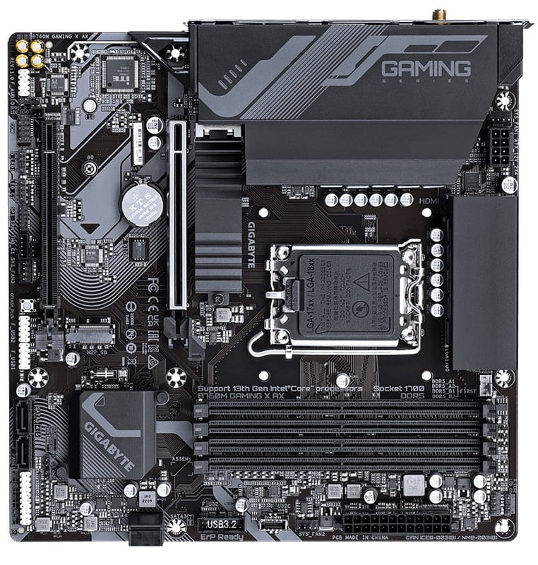 Материнская плата Gigabyte B760M Gaming X AX Socket 1700