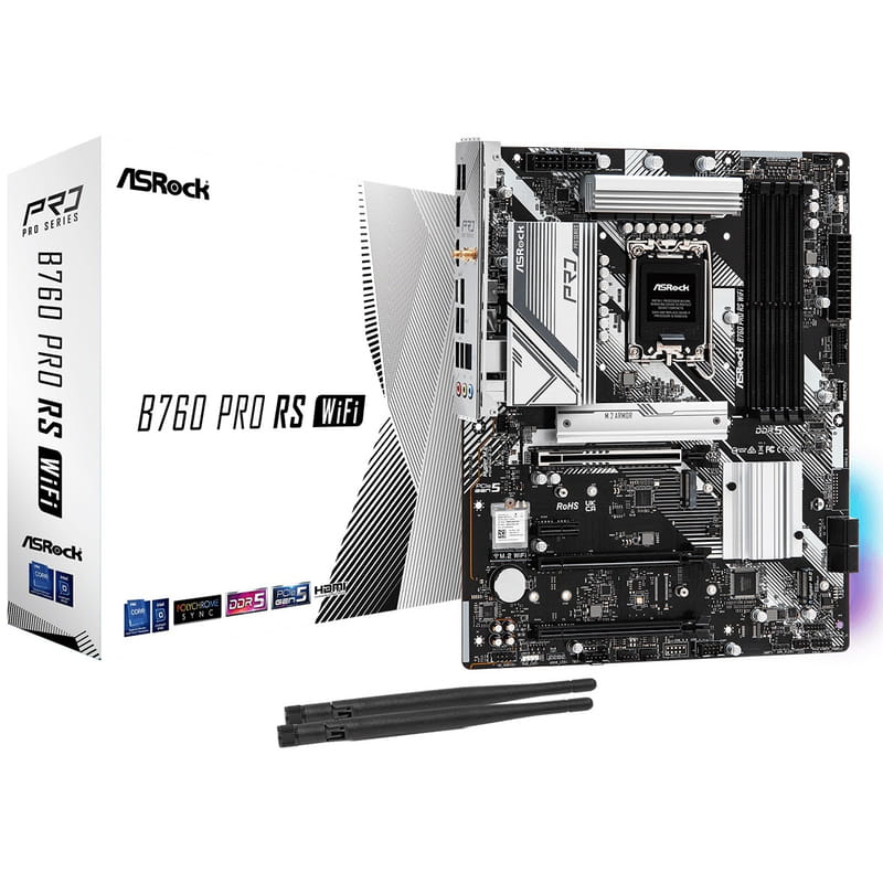 Материнська плата ASRock B760 Pro WiFi RS Socket 1700