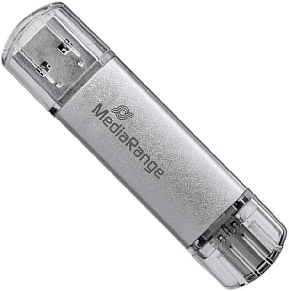 Флеш-накопитель USB3.0 32GB Type-C MediaRange Silver (MR936)