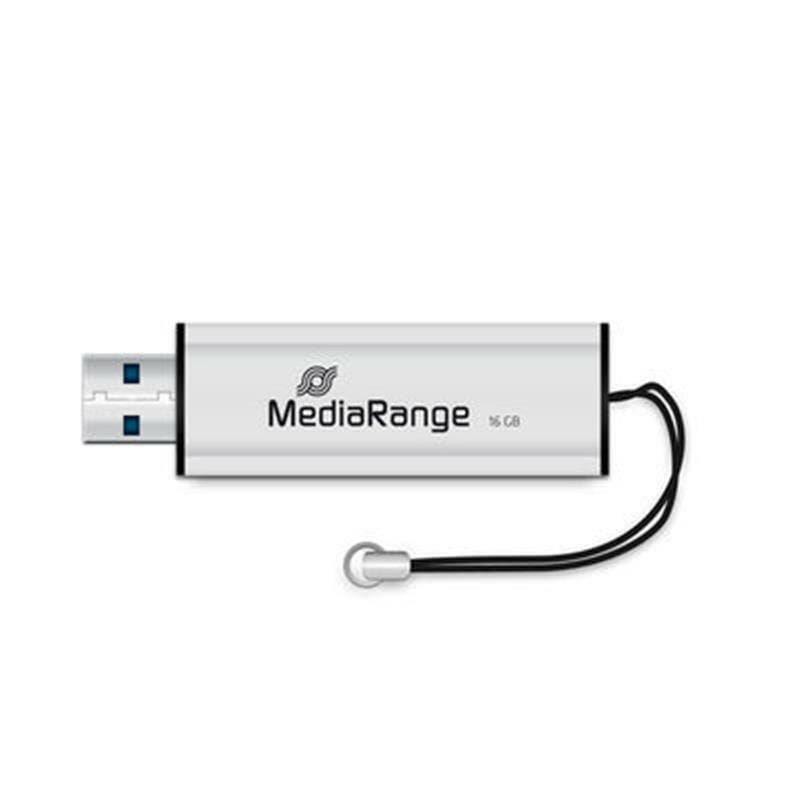 Флеш-накопитель USB3.0 16GB MediaRange Black/Silver (MR915)