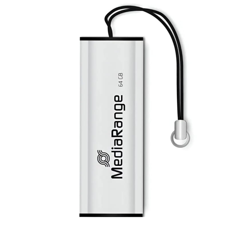 Флеш-накопитель USB3.0 64GB MediaRange Black/Silver (MR917)