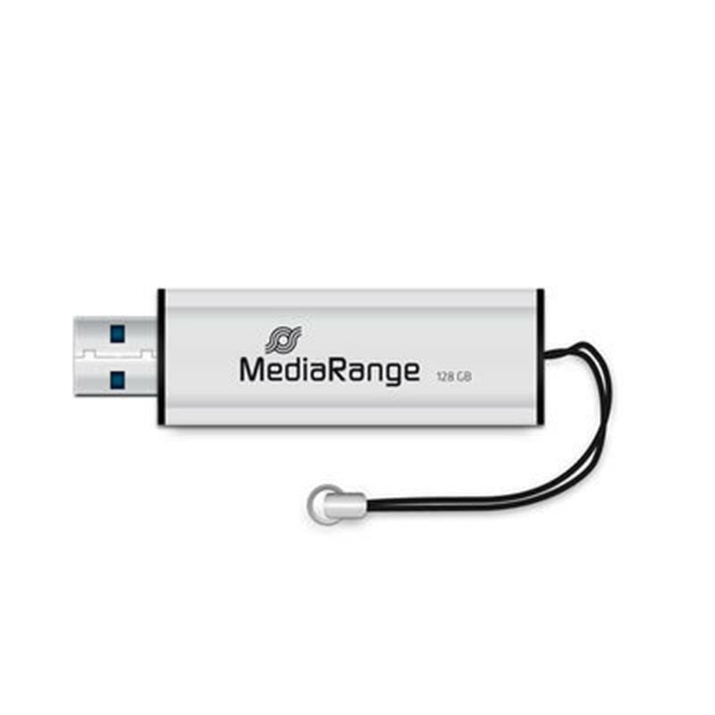 Флеш-накопичувач USB3.0 128GB MediaRange Black/Silver (MR918)