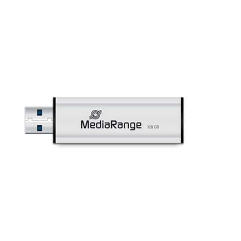 Флеш-накопичувач USB3.0 128GB MediaRange Black/Silver (MR918)
