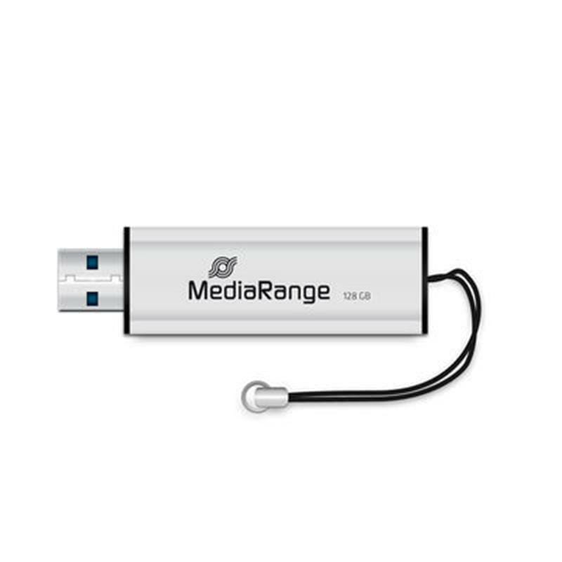 Флеш-накопитель USB3.0 128GB MediaRange Black/Silver (MR918)