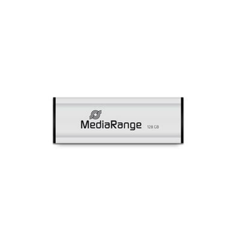 Флеш-накопитель USB3.0 128GB MediaRange Black/Silver (MR918)