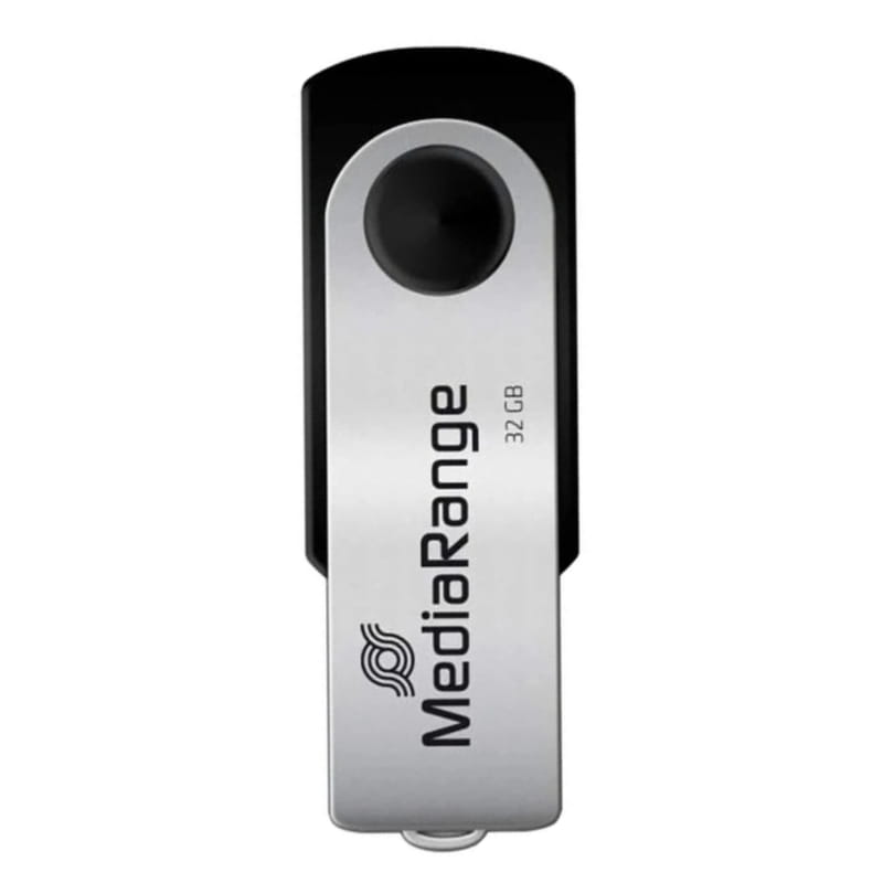 Флеш-накопичувач USB2.0 32GB MediaRange Black/Silver (MR911)