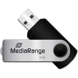 Купити Флеш-накопичувач USB2.0 32GB MediaRange Black/Silver (MR911) Флеш-накопичувач USB2.0 32GB MediaRange Black/Silver (MR911)