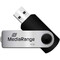 Фото - Флеш-накопитель USB2.0 16GB MediaRange Black/Silver (MR910) | click.ua