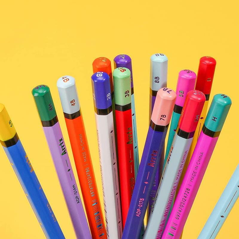 Набор профессиональных карандашей Arrtx для рисования (AOP-0114A), 14 шт (LC303571)