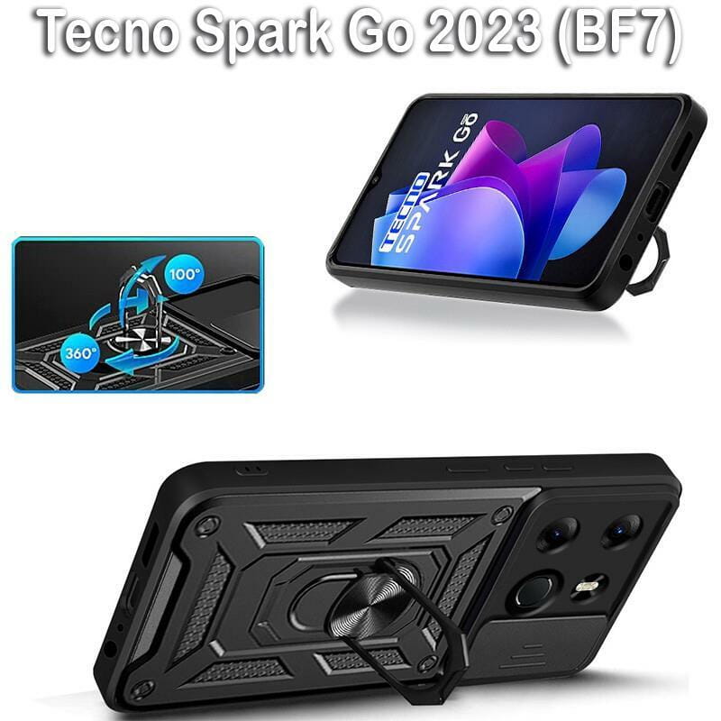 Чeхол-накладка BeCover Military для Tecno Spark Go 2023 (BF7) Black (709151)