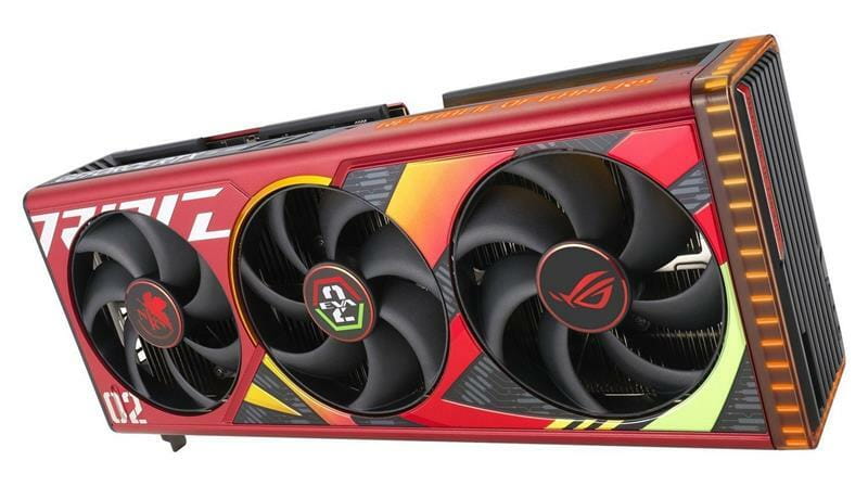 Видеокарта GF RTX 4090 24GB GDDR6X ROG Strix OC EVA-02 Edition Asus (ROG-STRIX-RTX4090-O24G-EVA-02-EDITION)