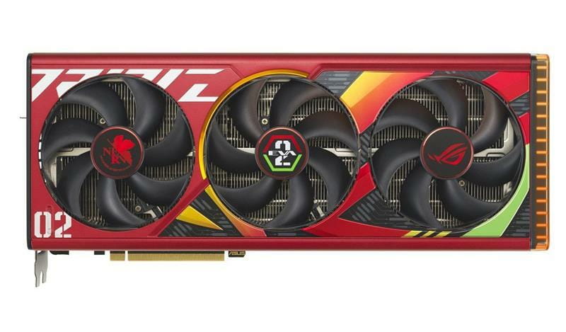 Видеокарта GF RTX 4090 24GB GDDR6X ROG Strix OC EVA-02 Edition Asus (ROG-STRIX-RTX4090-O24G-EVA-02-EDITION)