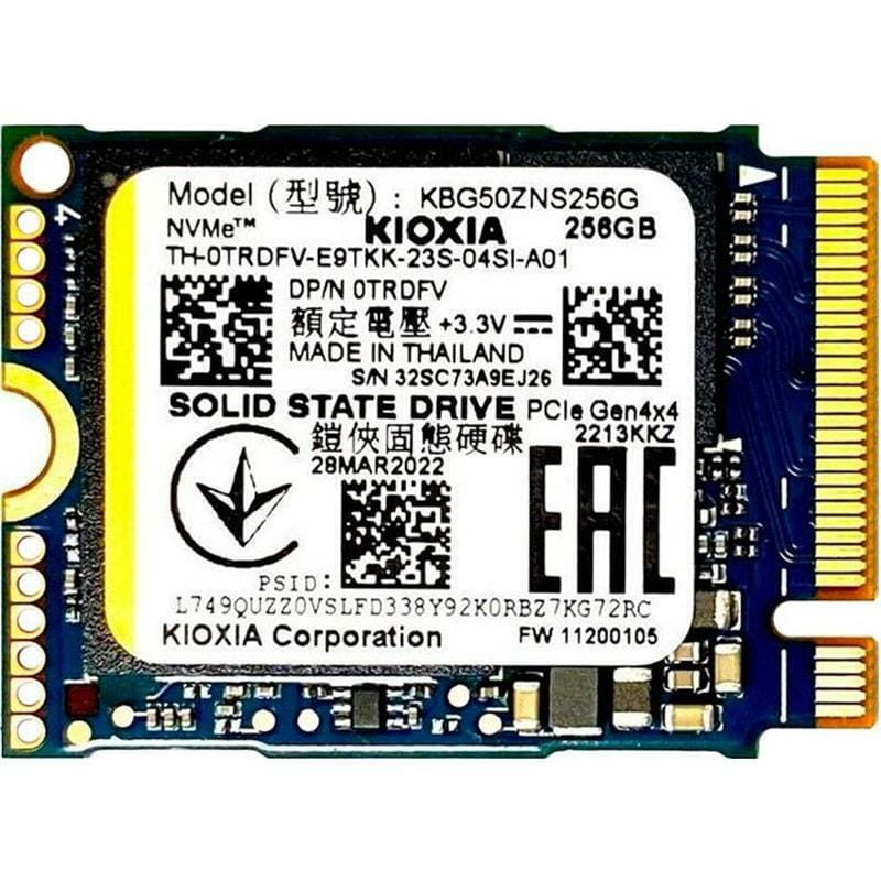 Накопитель SSD  256GB Kioxia BG5 M.2 2230 NVMe PCIe 4.0 x4 (KBG50ZNS256G)