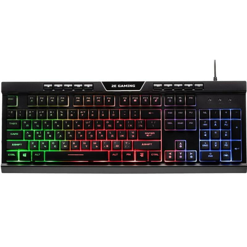 Клавиатура 2E Gaming KG300UB LED Ukr Black (2E-KG300UB)