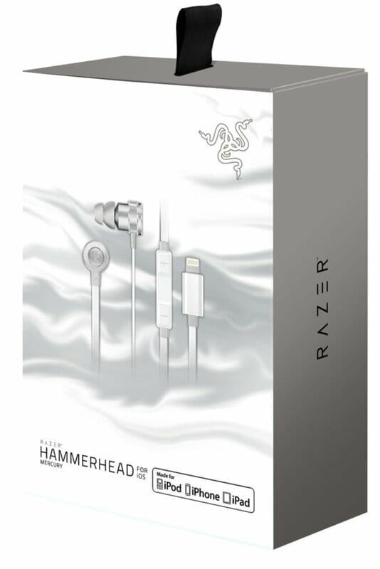 Гарнитура Razer Hammerhead for IOS Mercury White (RZ04-02090200-R3M1)