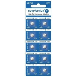Купити Батарейка everActive LR736 (LR41/G3) BL 10шт Батарейка everActive LR736 (LR41/G3) BL 10шт