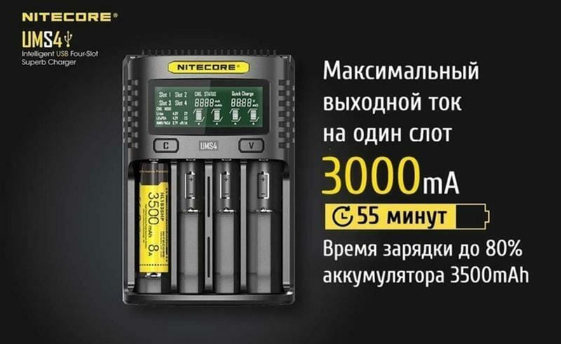 Заряднoe устройство Nitecore UMS4