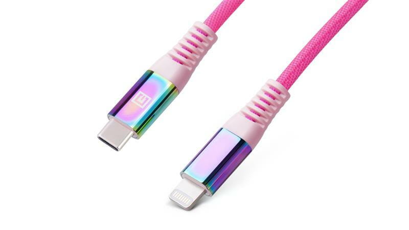 Кабель REAL-EL USB Type-C - Lightning (M/M), 1 м, Rainbow (EL123500054)