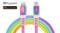 Фото - Кабель REAL-EL USB Type-C - Lightning (M/M), 1 м, Rainbow (EL123500054) | click.ua