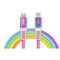 Фото - Кабель REAL-EL USB Type-C - Lightning (M/M), 1 м, Rainbow (EL123500054) | click.ua