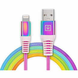 Кабель REAL-EL USB - Lightning (M/M), 1 м, Rainbow (EL123500051)