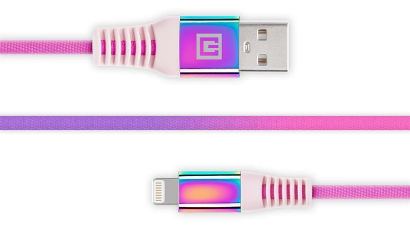 Кабель REAL-EL USB - Lightning (M/M), 1 м, Rainbow (EL123500051)