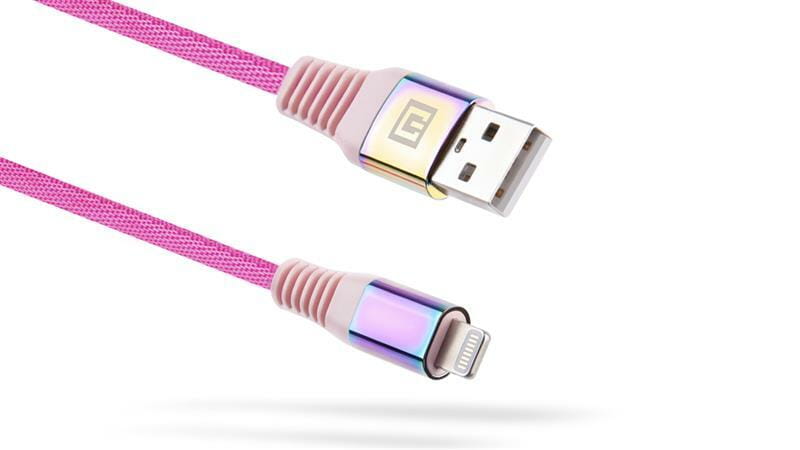 Кабель REAL-EL USB - Lightning (M/M), 1 м, Rainbow (EL123500051)