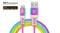 Фото - Кабель REAL-EL USB - Lightning (M/M), 1 м, Rainbow (EL123500051) | click.ua