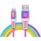 Фото - Кабель REAL-EL USB - Lightning (M/M), 1 м, Rainbow (EL123500051) | click.ua