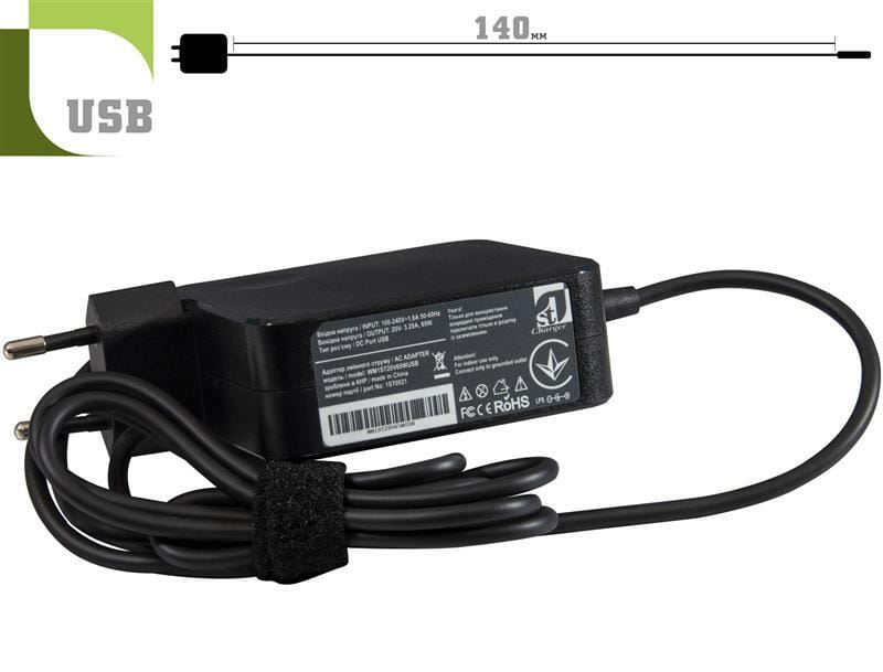 Блок питания 1StCharger для ноутбука Lenovo 20V 65W 3.25A USB Wall Mount (WM1ST20V65WUSB)