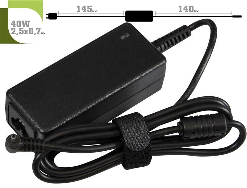 Блок питания 1StCharger для ноутбука Samsung 12V 40W 3.33A 2.5х0.7мм + каб.пит. (AC1STSA40WB)