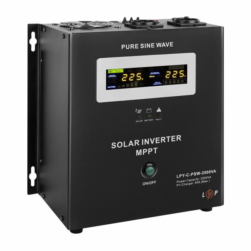 Сонячний інвертор (ДБЖ) LogicPower LPY-С-PSW-2000VA (1400Вт) MPPT 24V (LP4126)