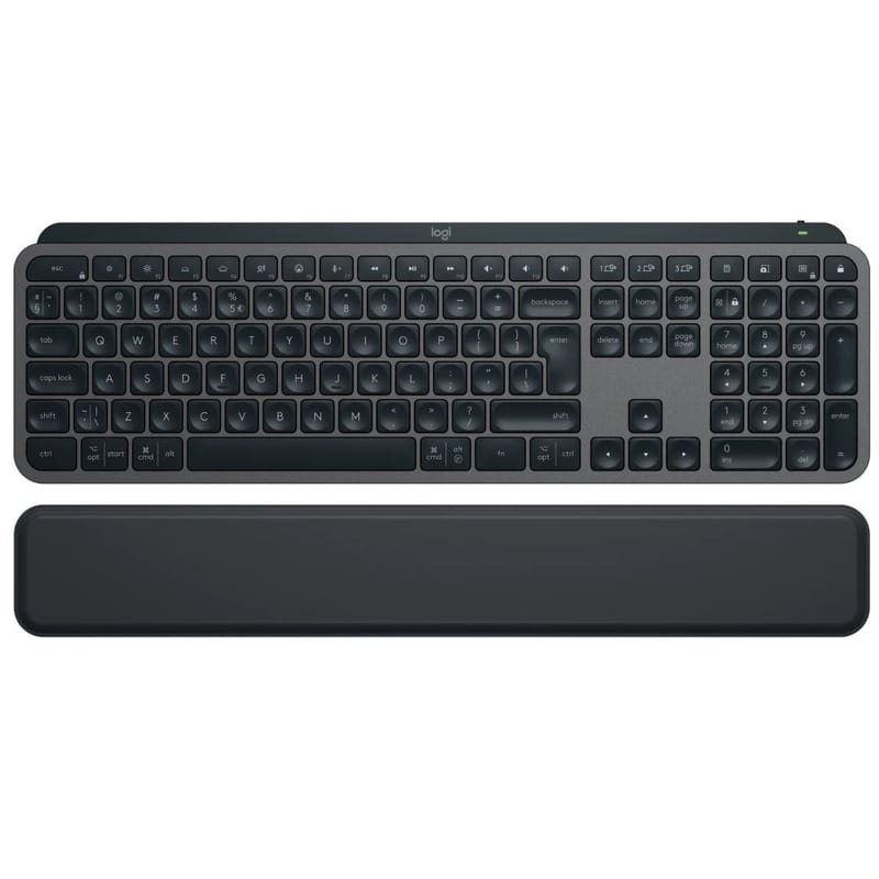 Клавиатура беспроводная Logitech MX Keys S Plus Palm Rest Graphite (920-011589)