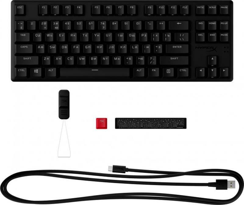 Клавиатура HyperX Alloy Origins Core PBT Red RGB Black (639N7AA)
