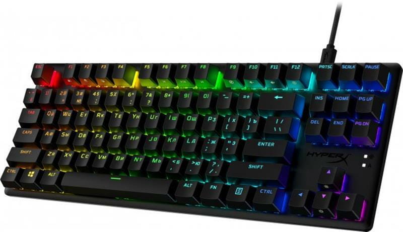 Клавиатура HyperX Alloy Origins Core PBT Red RGB Black (639N7AA)