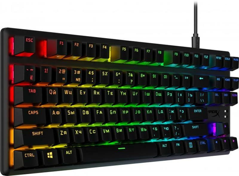 Клавиатура HyperX Alloy Origins Core PBT Red RGB Black (639N7AA)