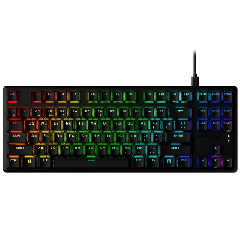 Клавиатура HyperX Alloy Origins Core PBT Red RGB Black (639N7AA)