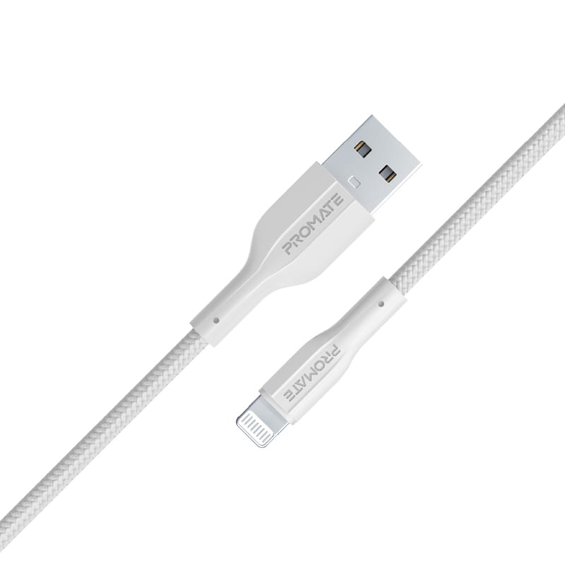 Кабель Promate xCord-Ai USB - Lightning (M/M), 1 м, White (xcord-ai.white)