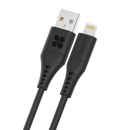 Кабель Promate PowerLink-Ai USB - Lightning (M/M), 1.2 м, Black (powerlink-ai120.black)