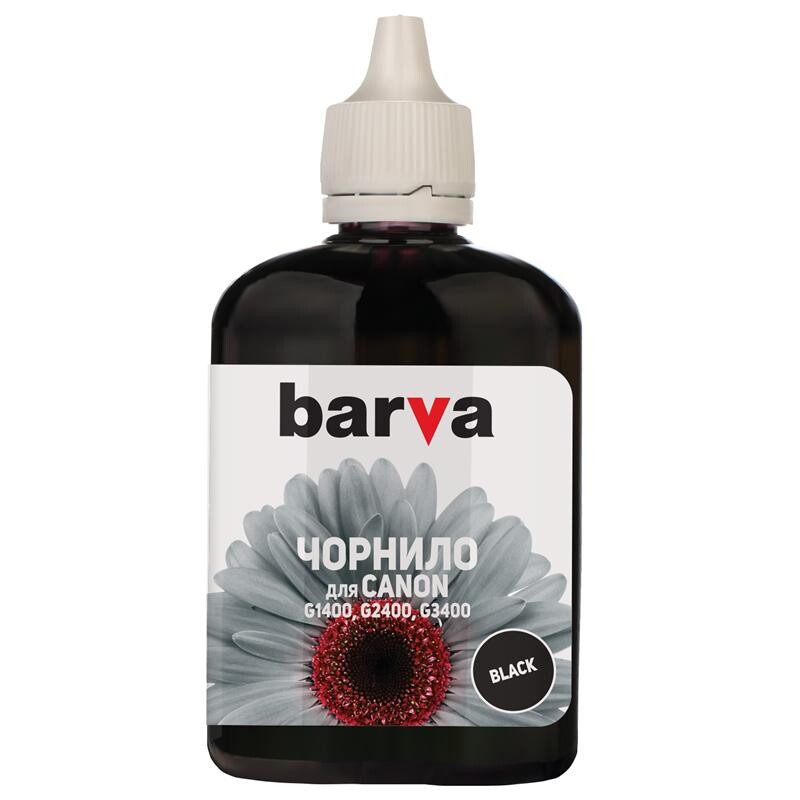 Чернила Barva Canon PIXMA GI-490 (G1400/G2400/G3400) (G490-507) Black Pigment, 90 г